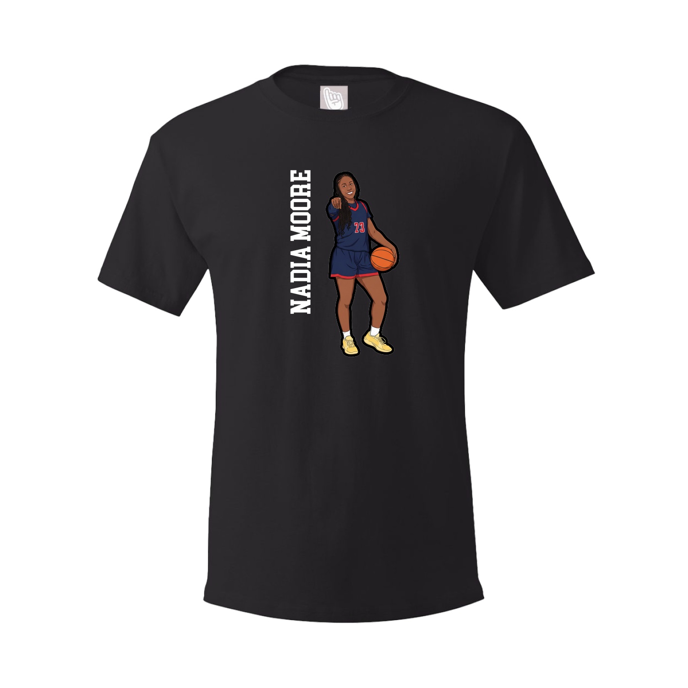 Tee — Name Vertical in Black