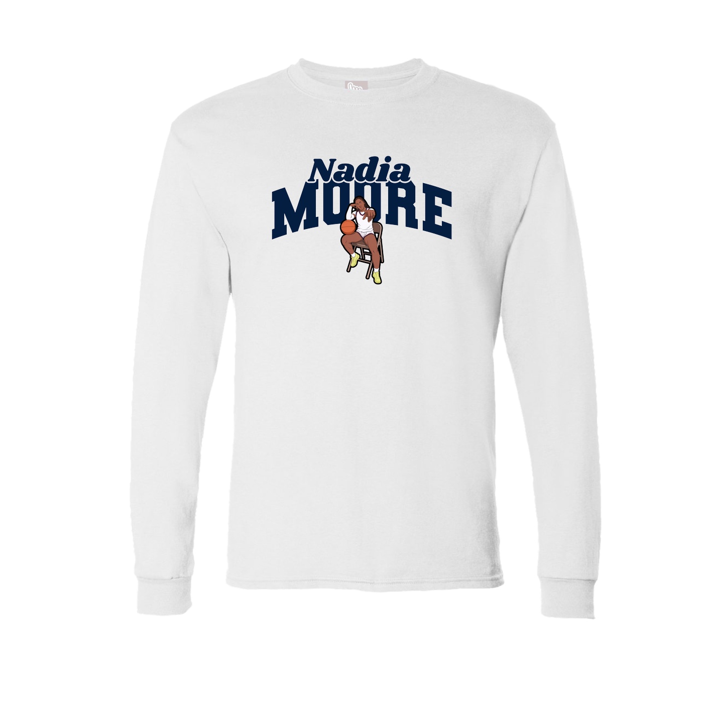 Long Sleeve Tee — Signature Arch in White