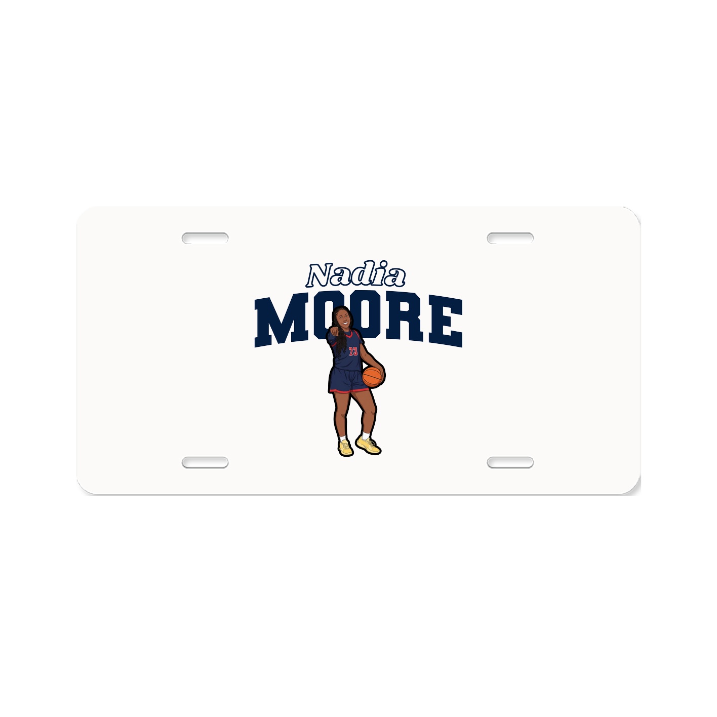 License Plate — Name Arch in Classic