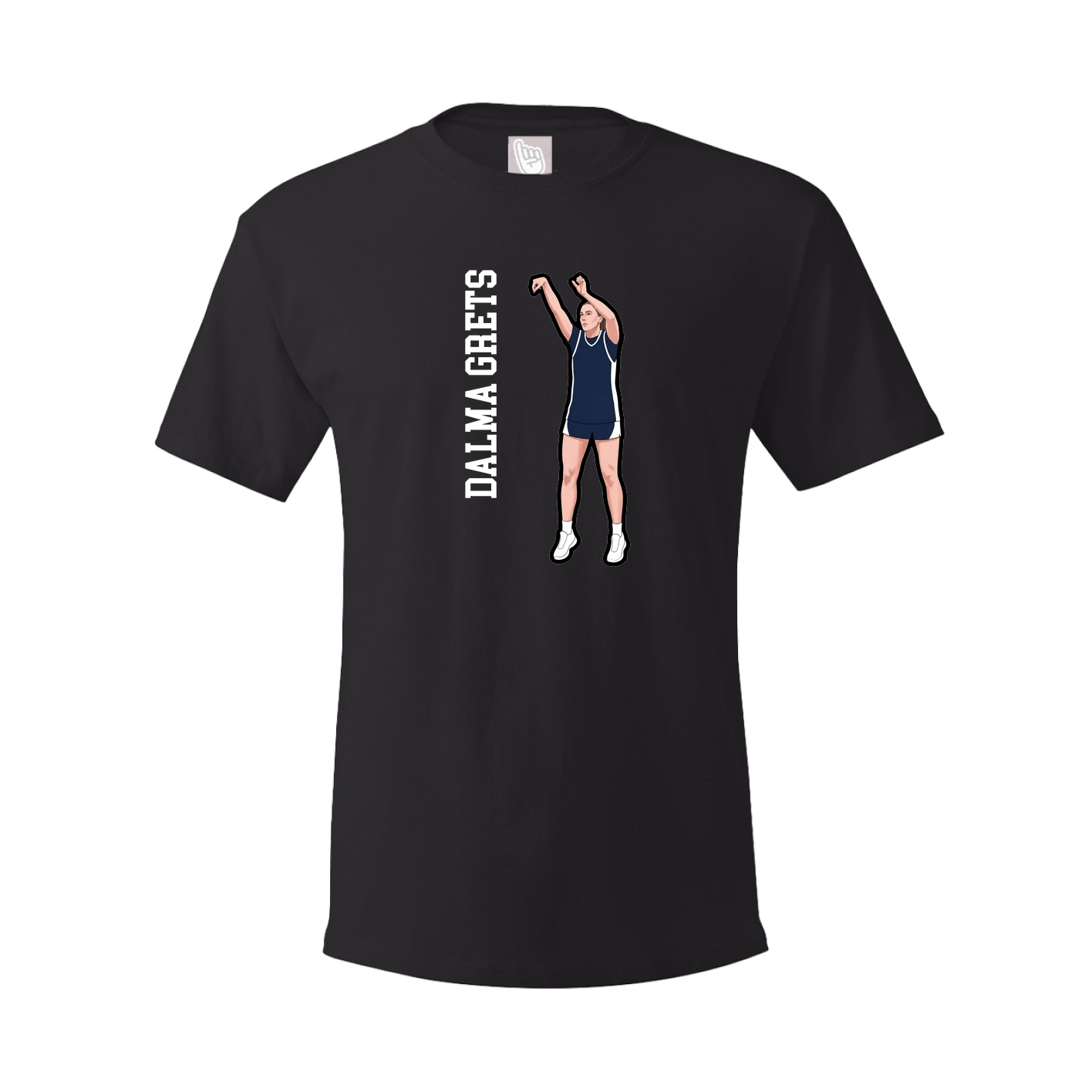 Youth Tee — Name Vertical in Black