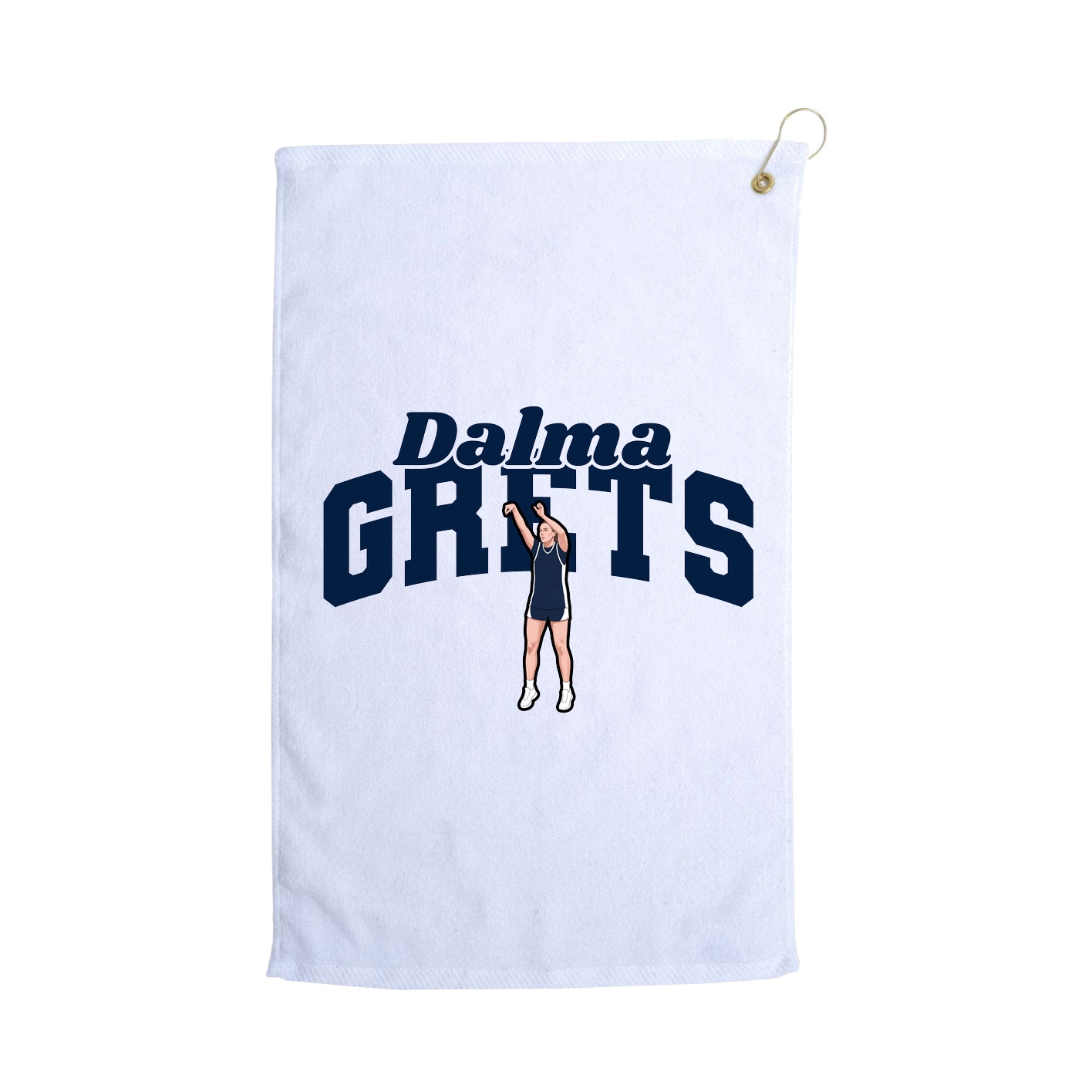 Golf Towel — Signature Arch in White