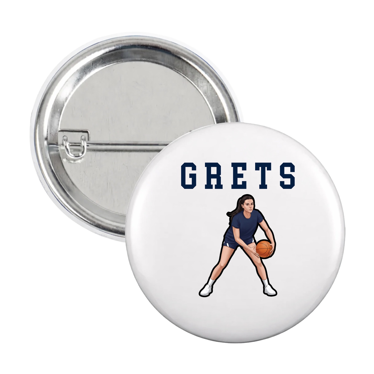 Game Day Button — Shirsey in White