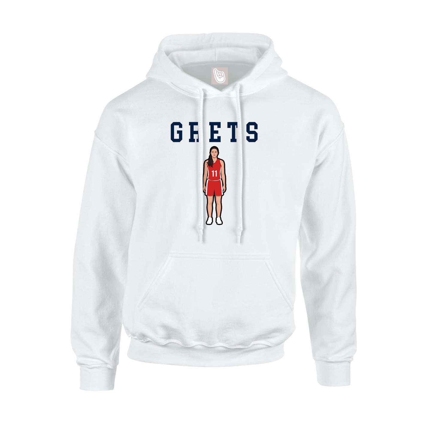 Hoodie — Shirsey in White