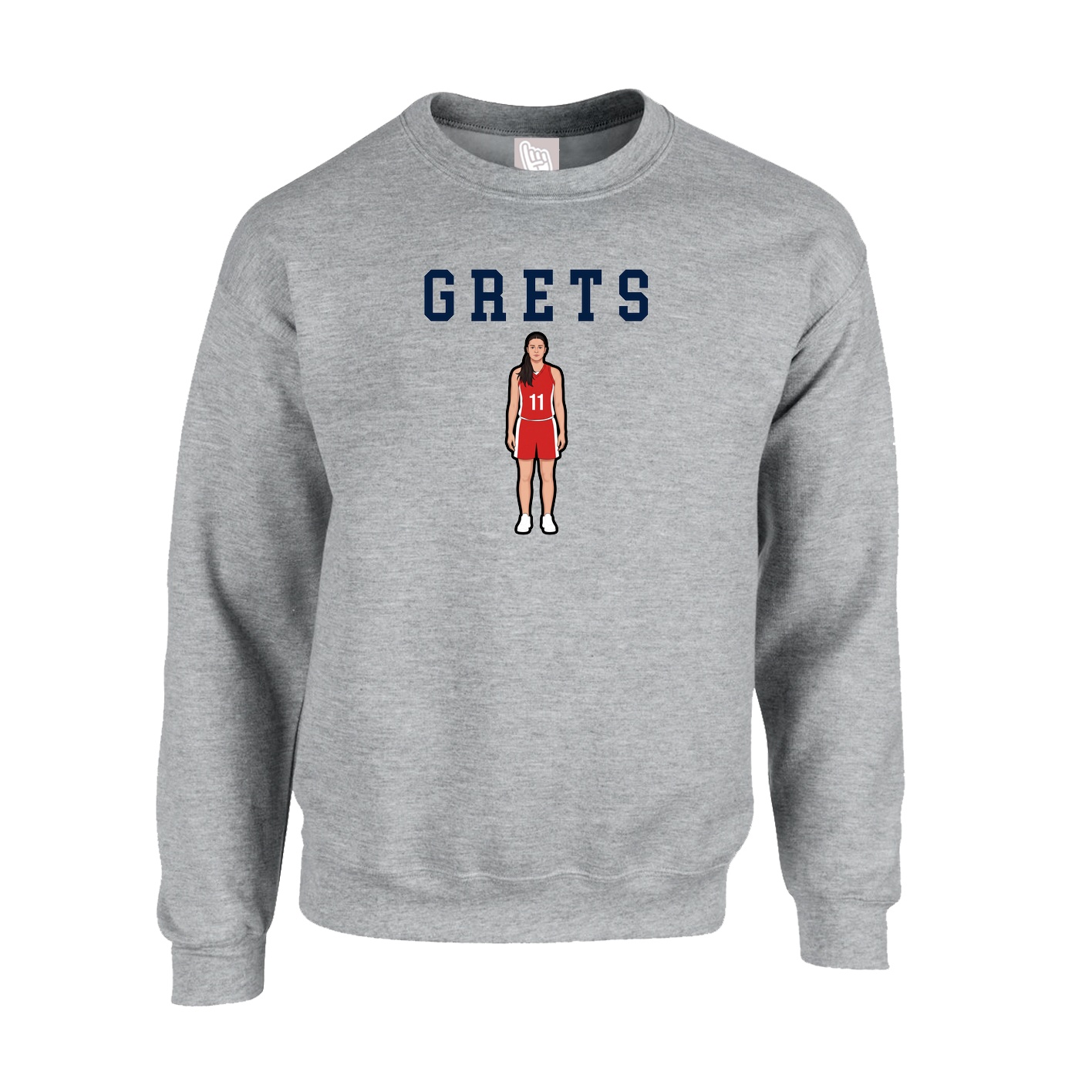 Fleece Crew — Shirsey in Grey