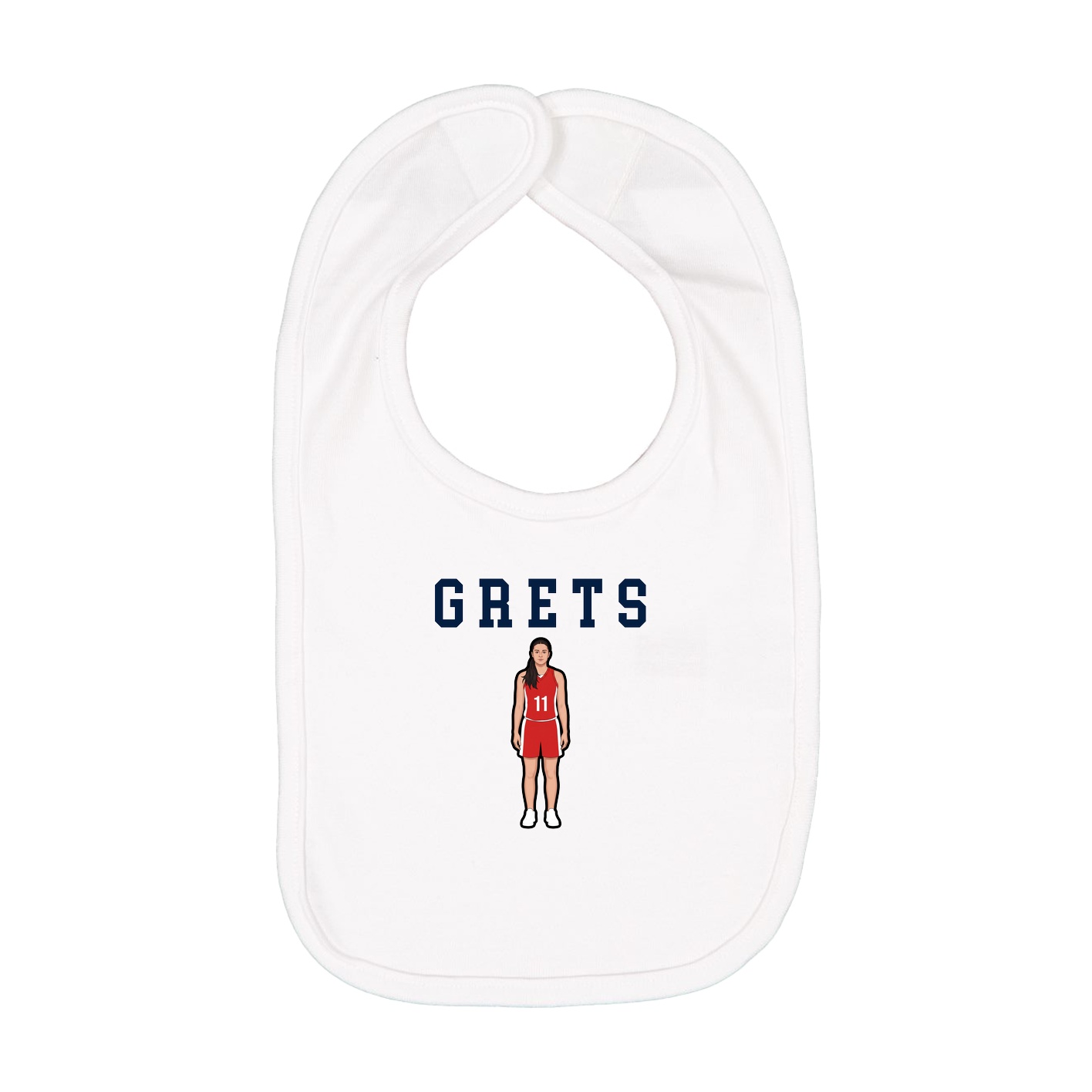 Infant Bib — Shirsey in White