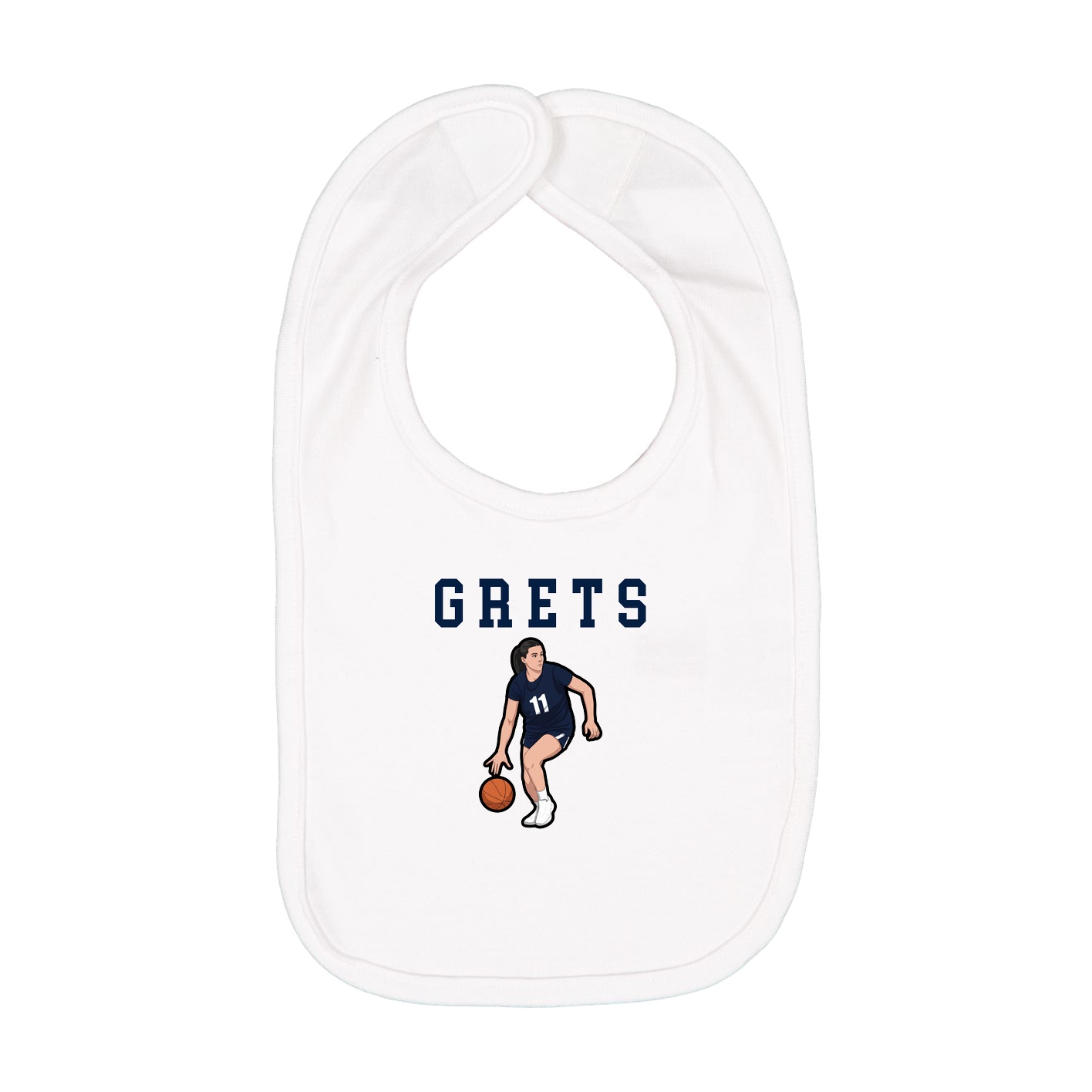 Infant Bib — Shirsey in White