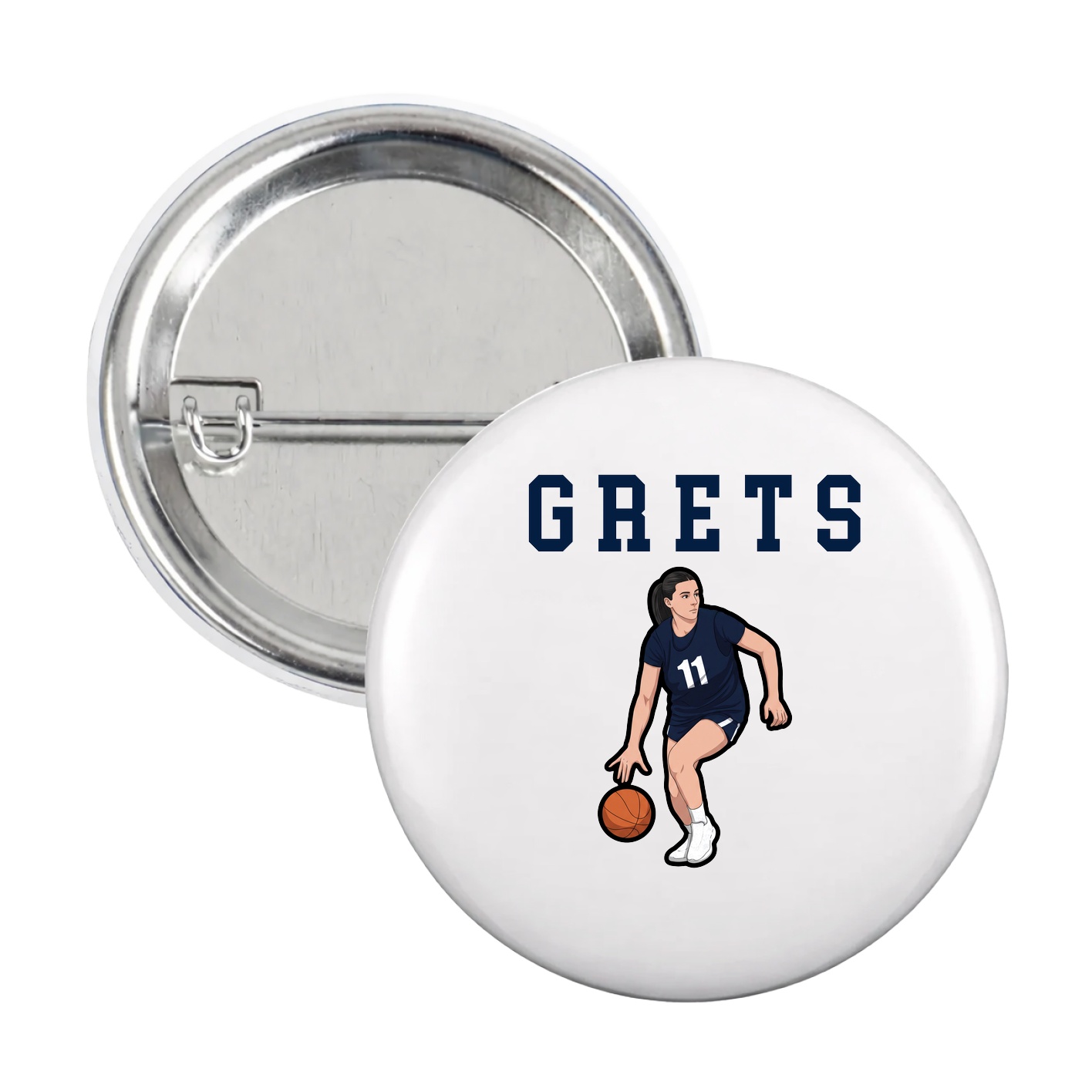 Game Day Button — Shirsey in White