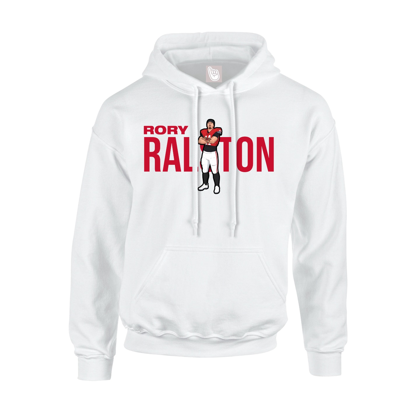 Hoodie — Player Name in White