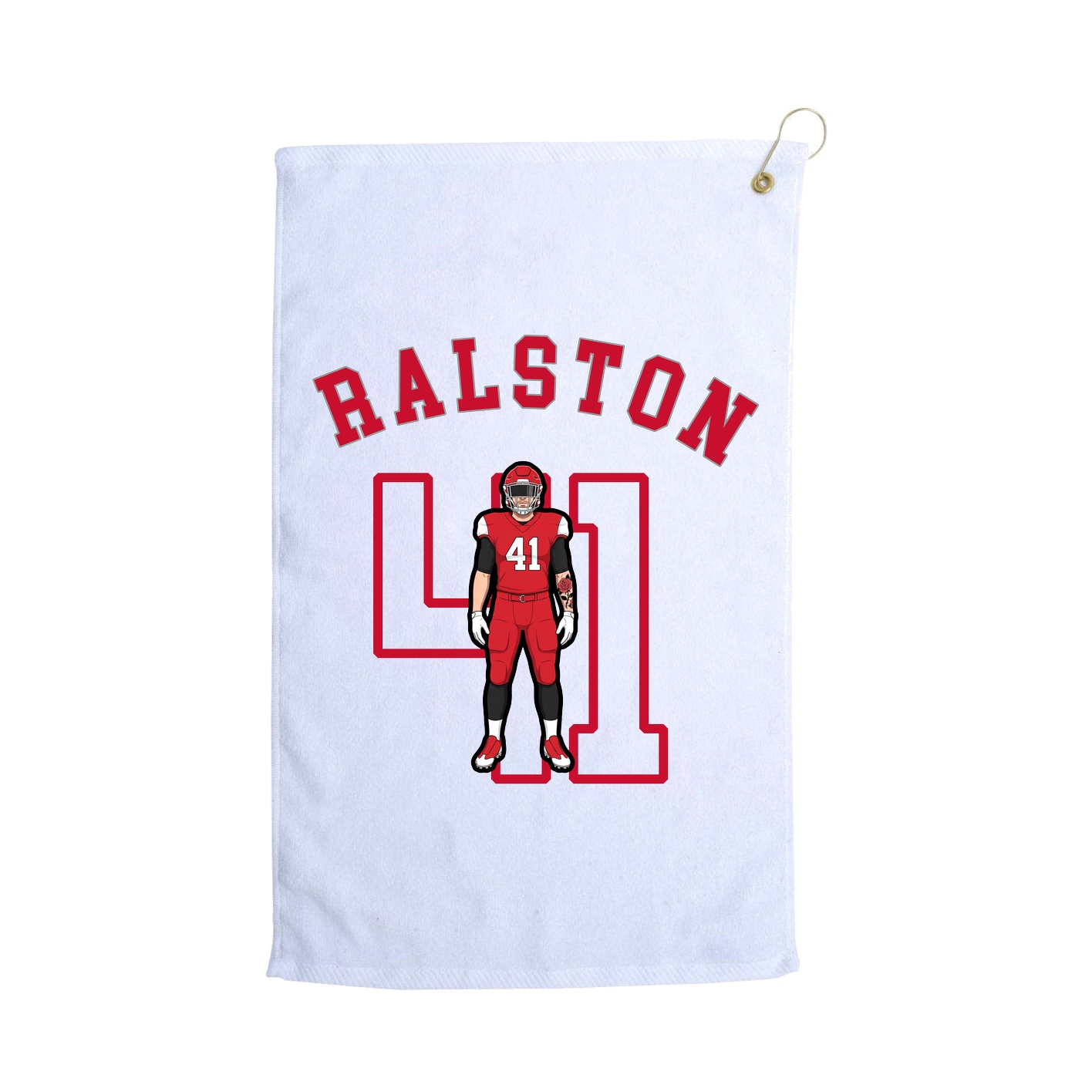 Golf Towel — Shirsey Arch in White