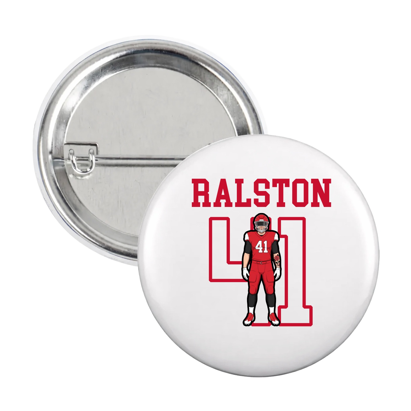 Game Day Button — Shirsey in White