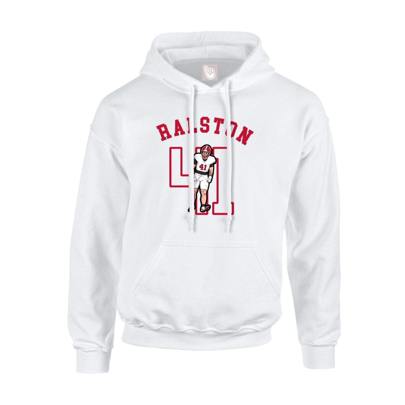 Youth Hoodie — Shirsey Arch in White