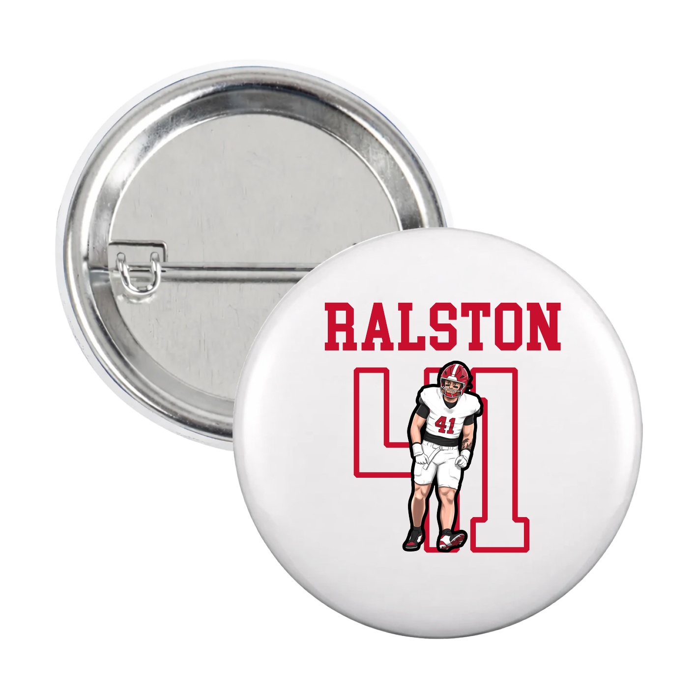 Game Day Button — Shirsey in White
