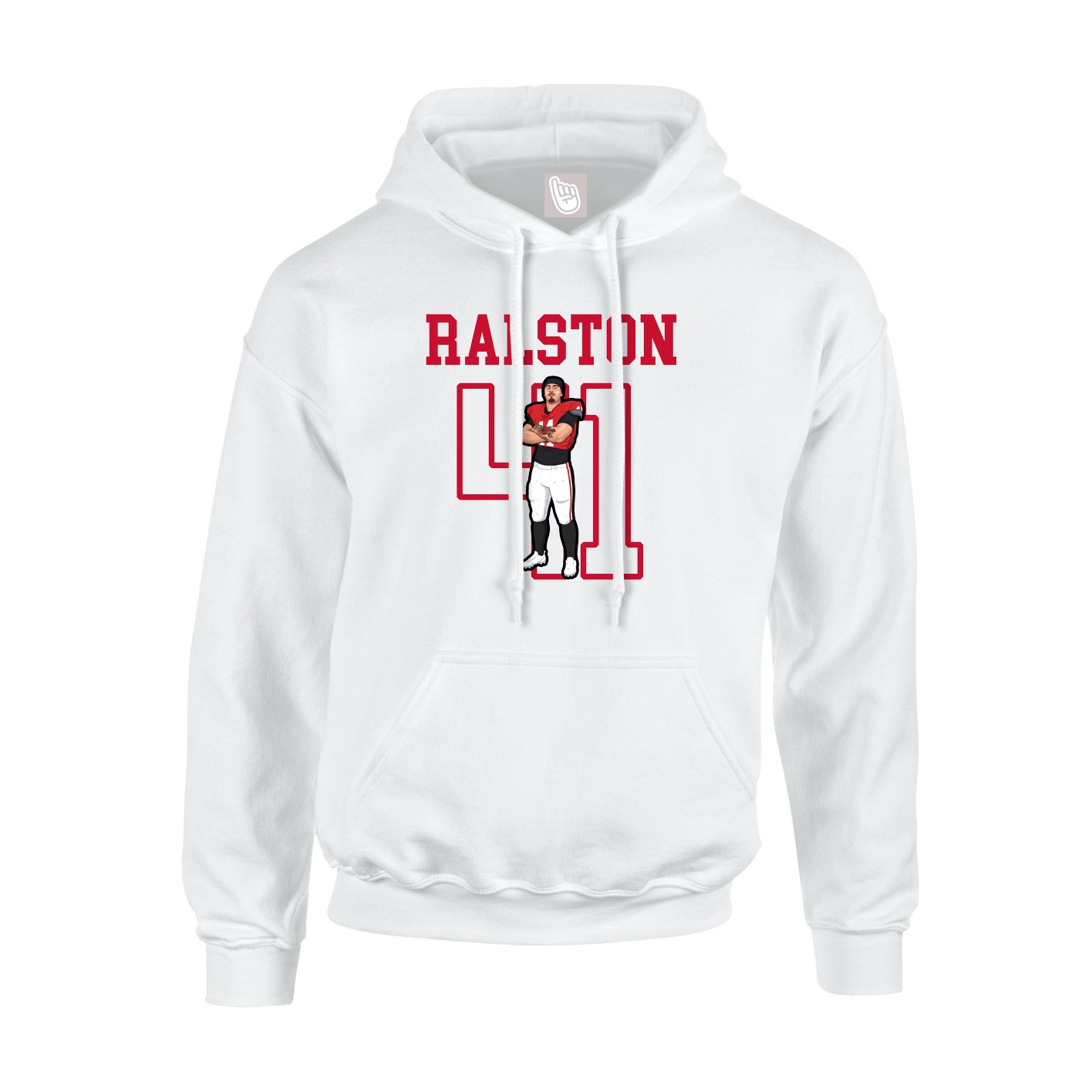 Hoodie — Shirsey in White