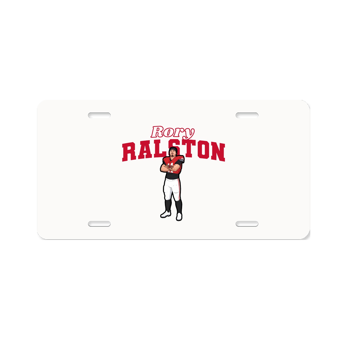 License Plate — Name Arch in Classic