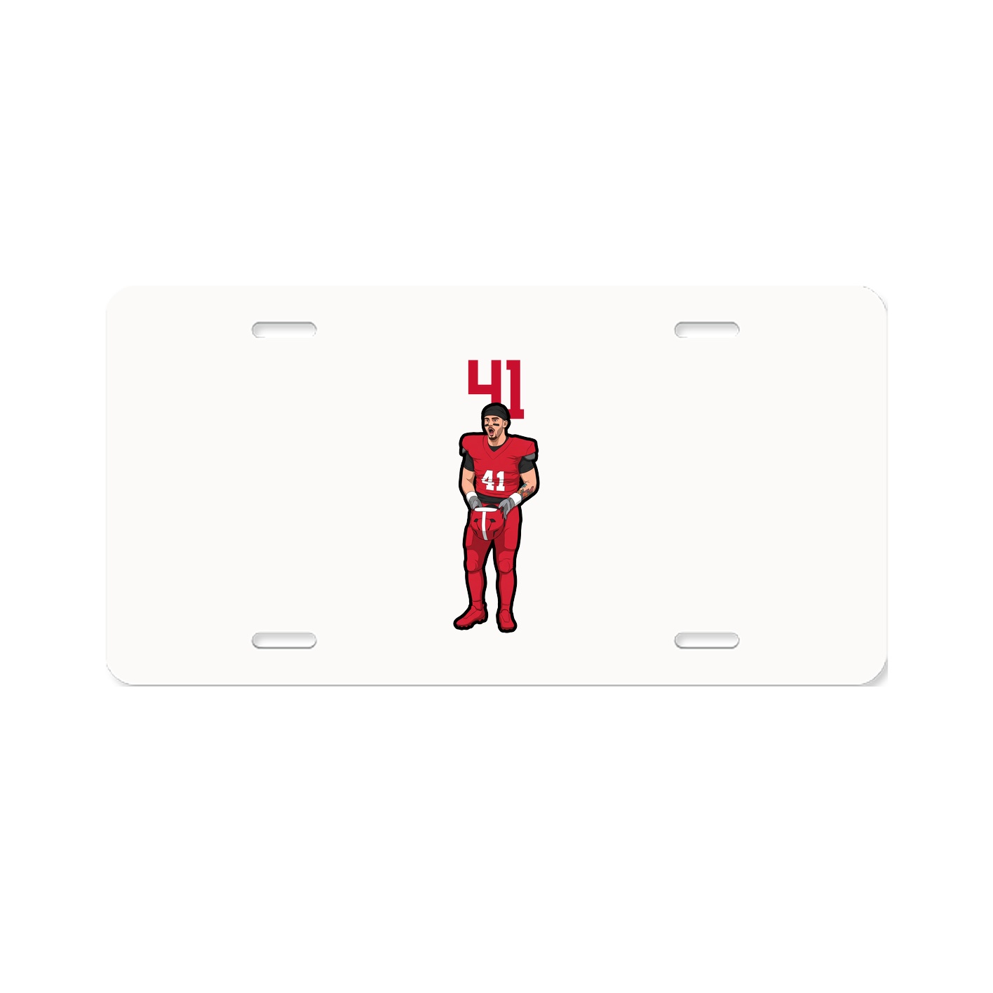 License Plate — Number Top in Classic