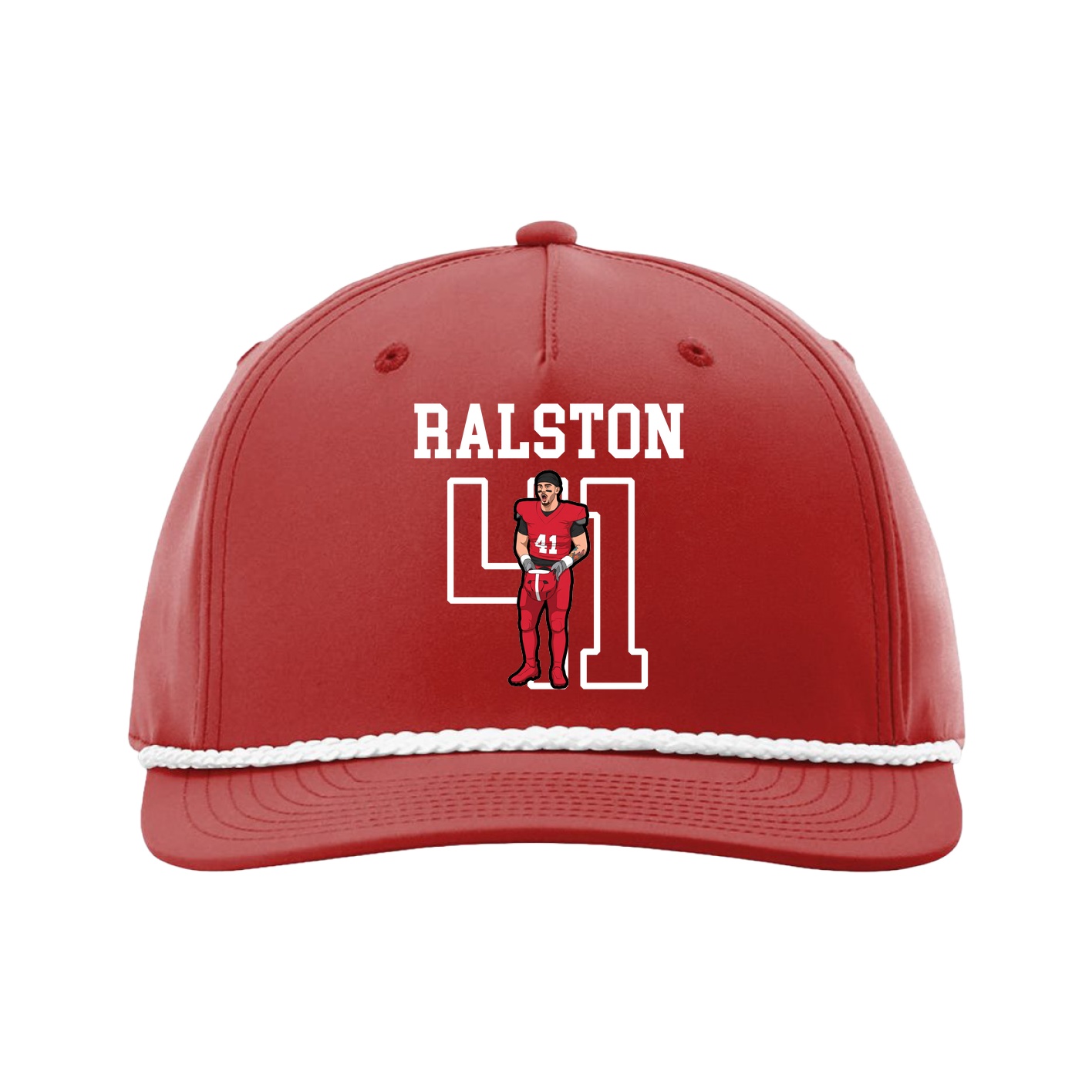 Five-Panel Classic Rope Cap — Shirsey in Red