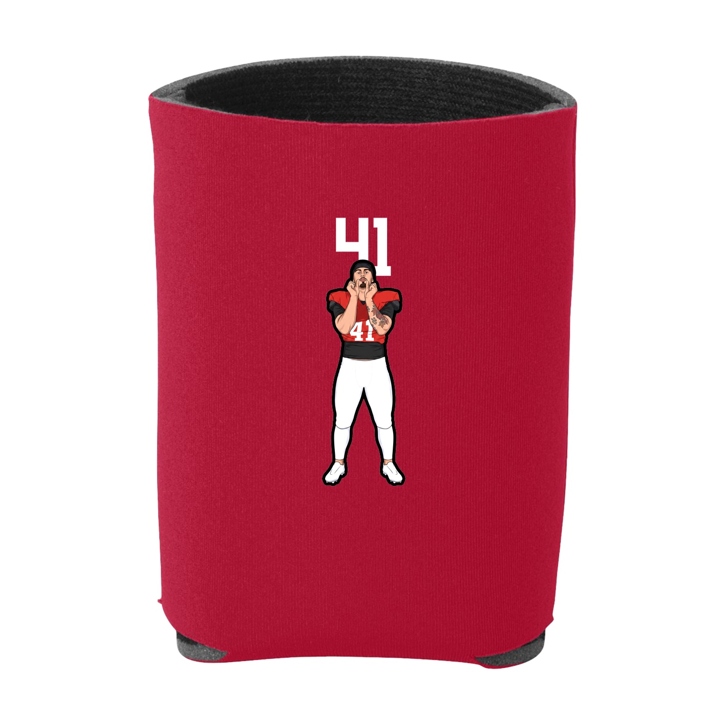 Can Holder — Number Top in Red
