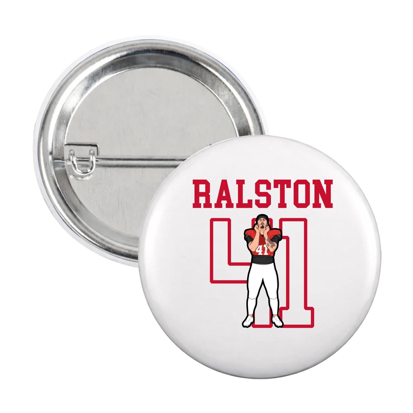 Game Day Button — Shirsey in White