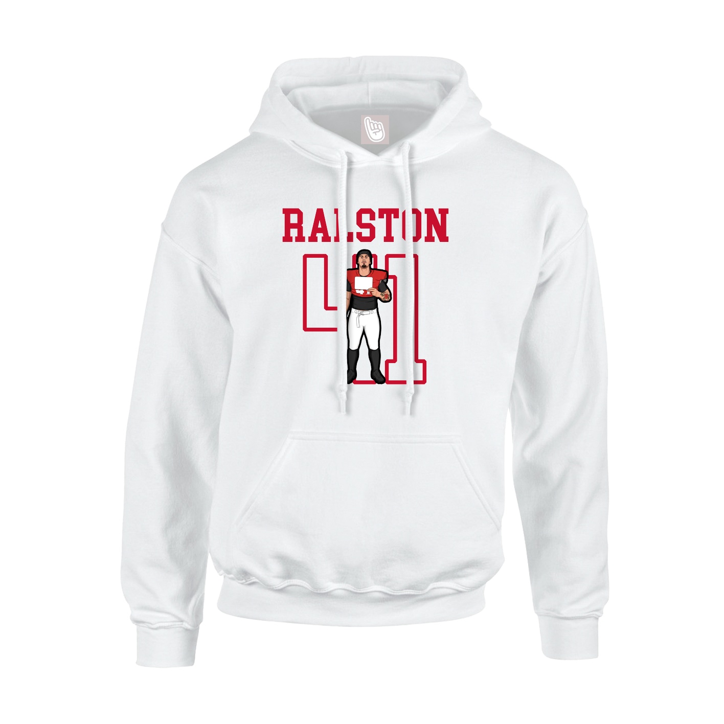 Hoodie — Shirsey in White