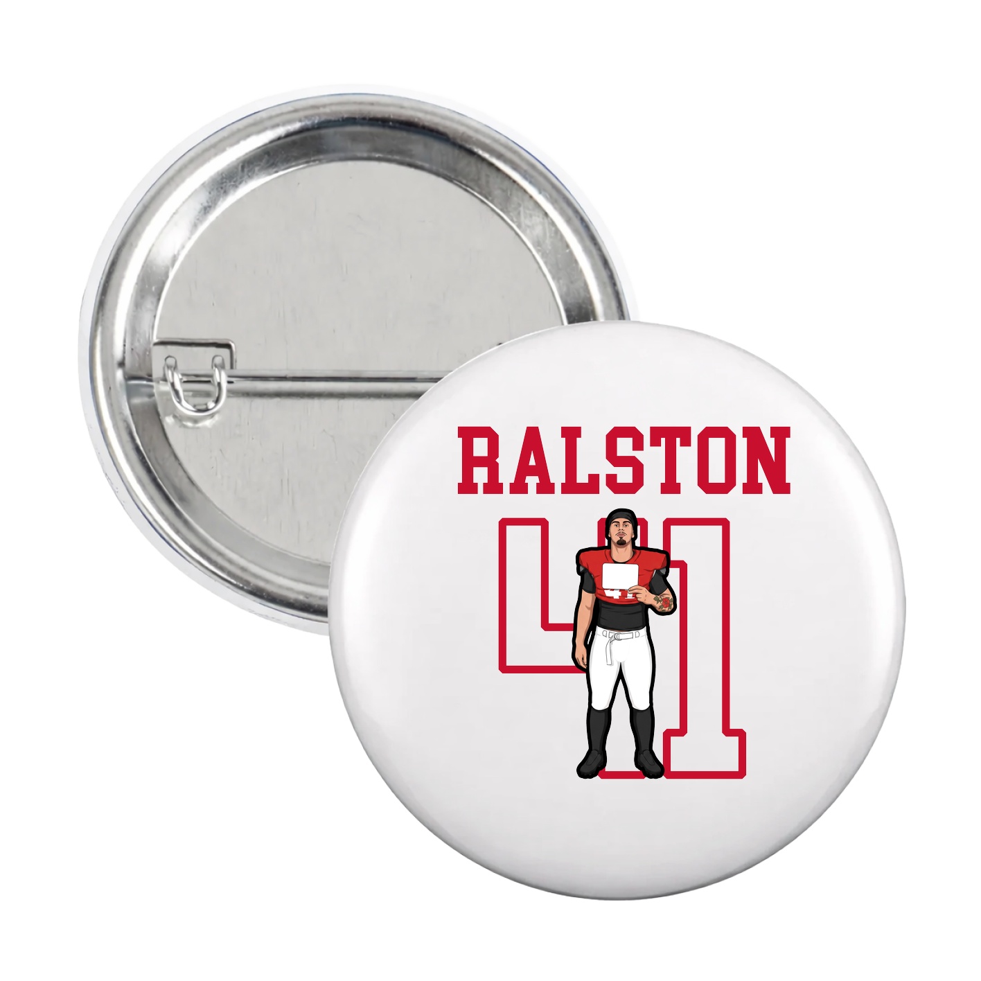 Game Day Button — Shirsey in White