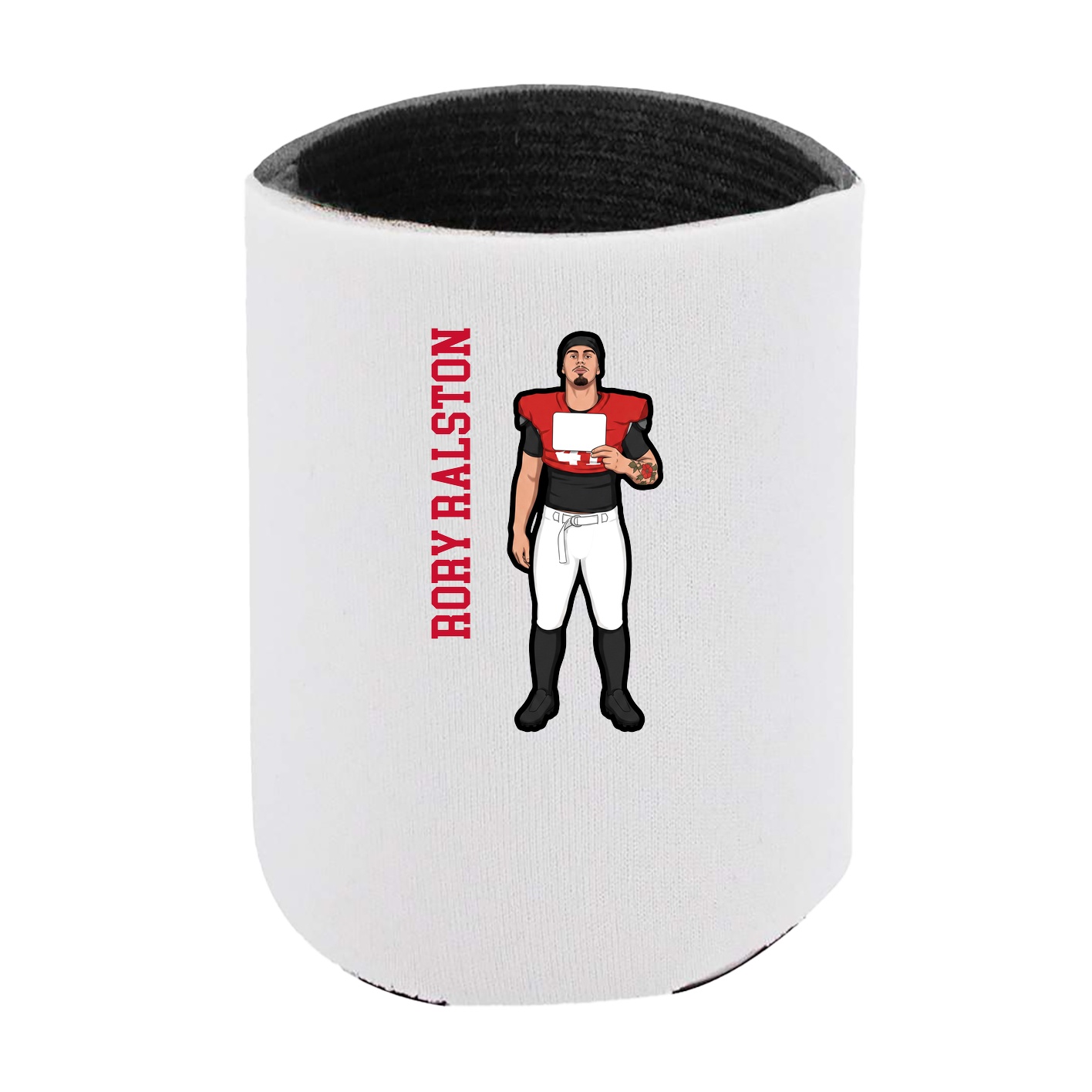 Can Holder — Name Vertical in White