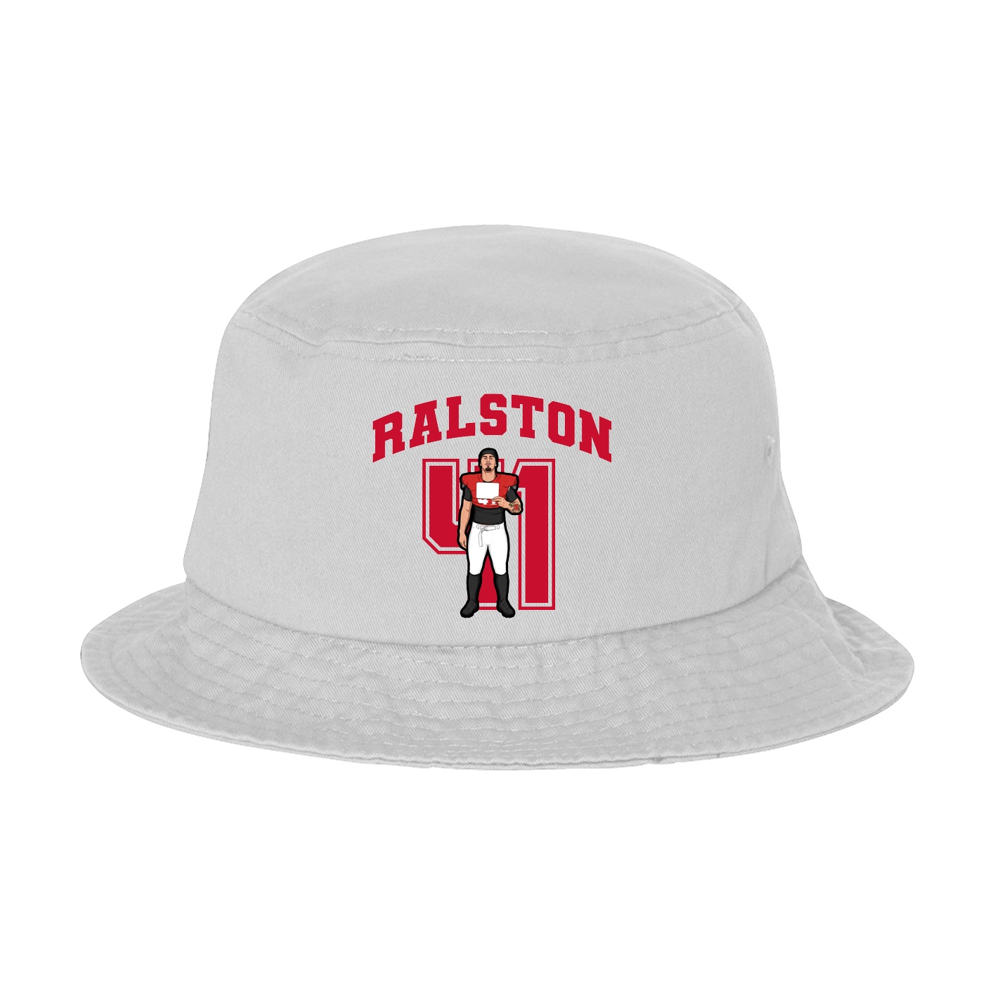 Bucket Cap — Number in White