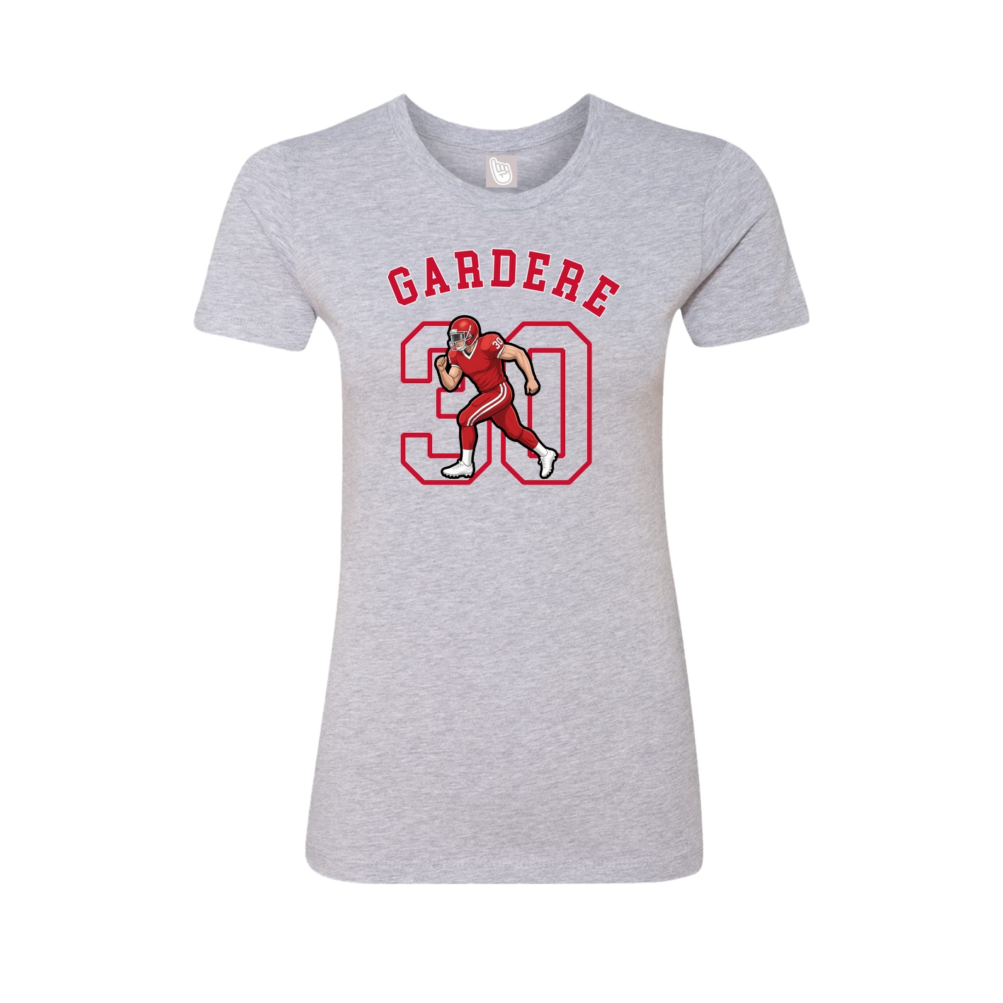 Fitted Women's Tee — Shirsey Arch in Grey
