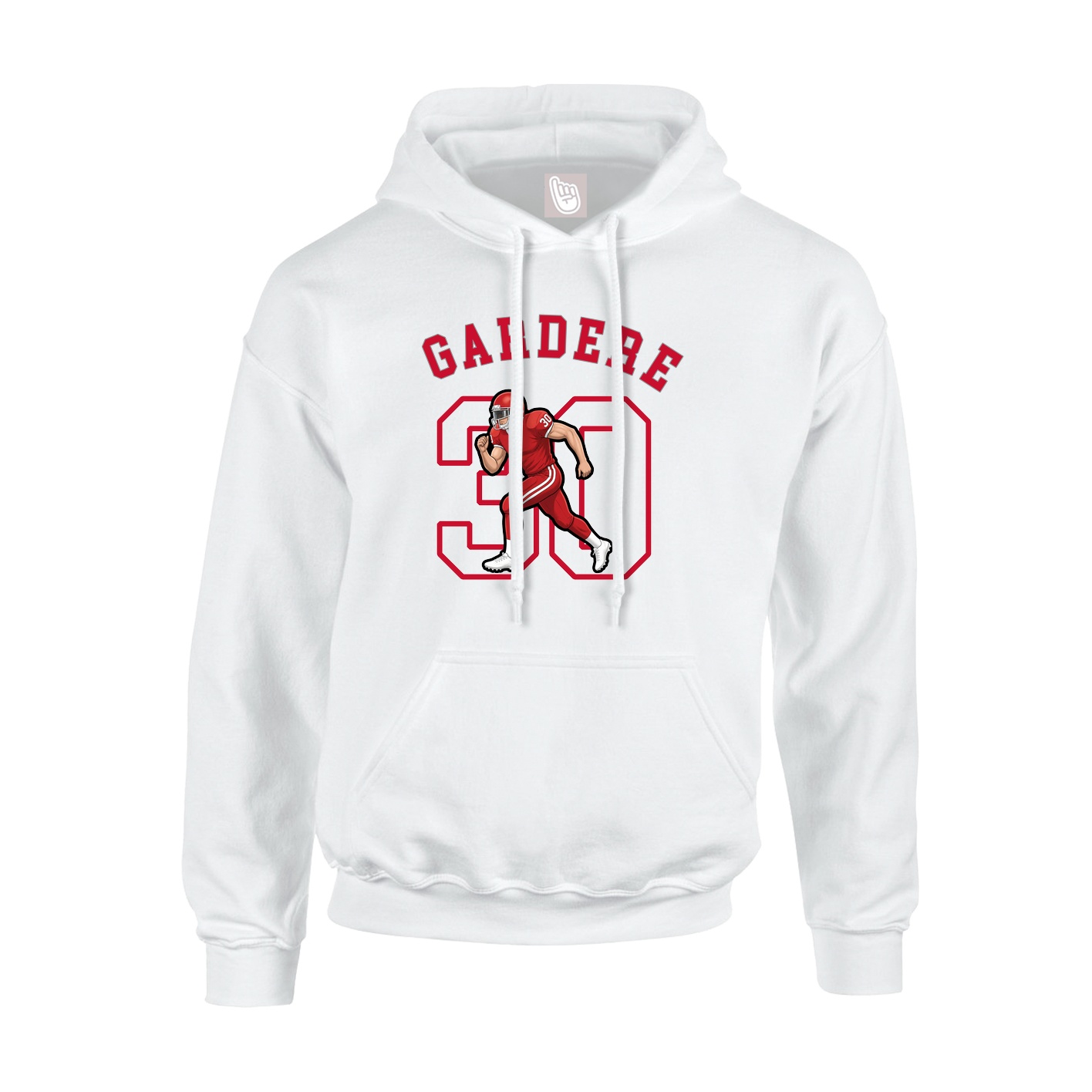 Youth Hoodie — Shirsey Arch in White