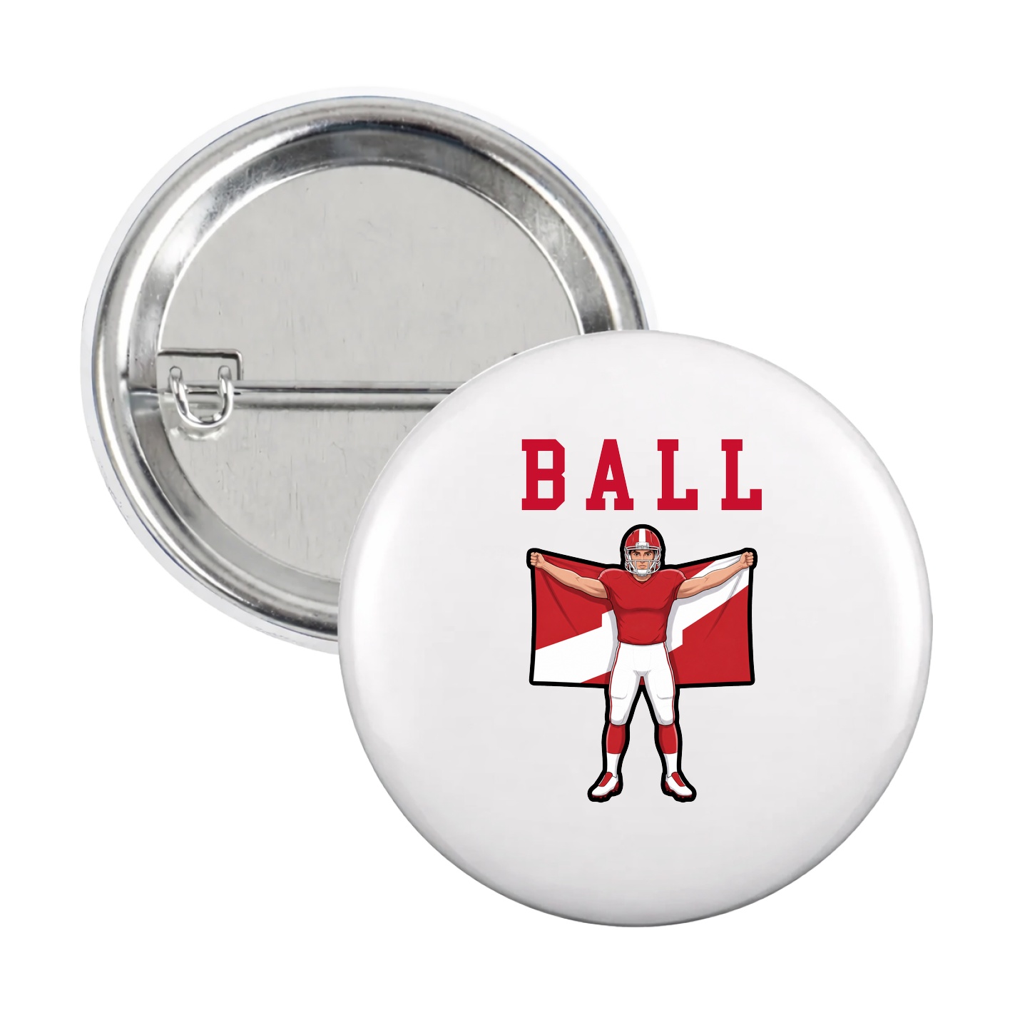 Game Day Button — Shirsey in White