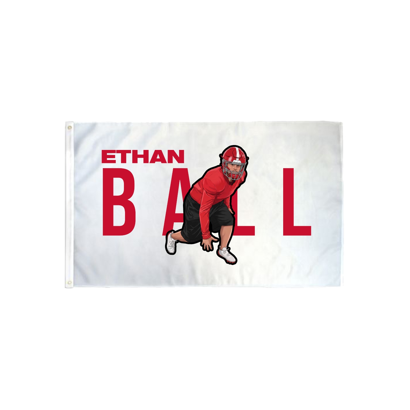 3x5 Flag — Player Name in Classic