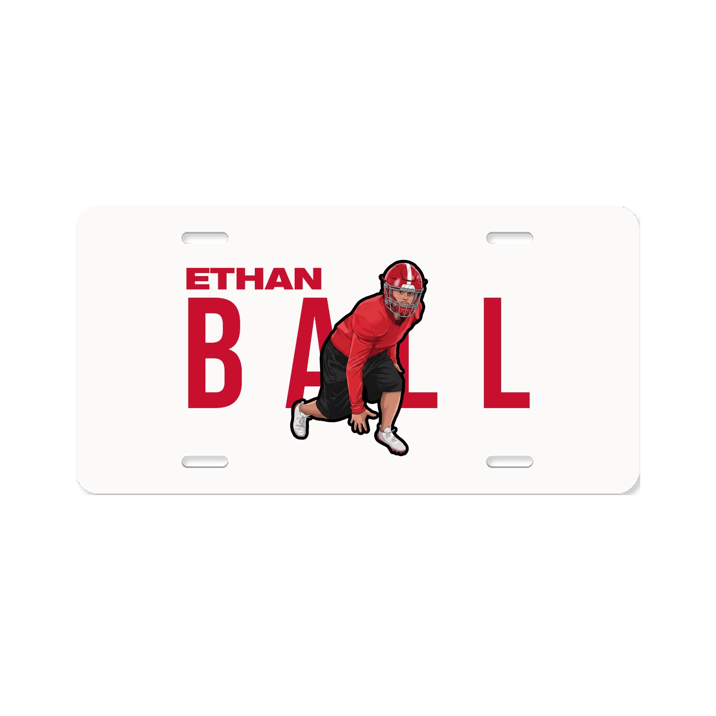 License Plate — Player Name in Classic