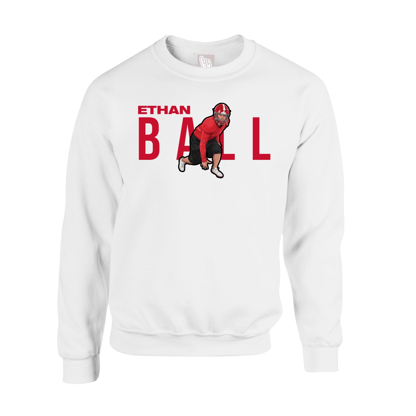 Fleece Crew — Player Name in White