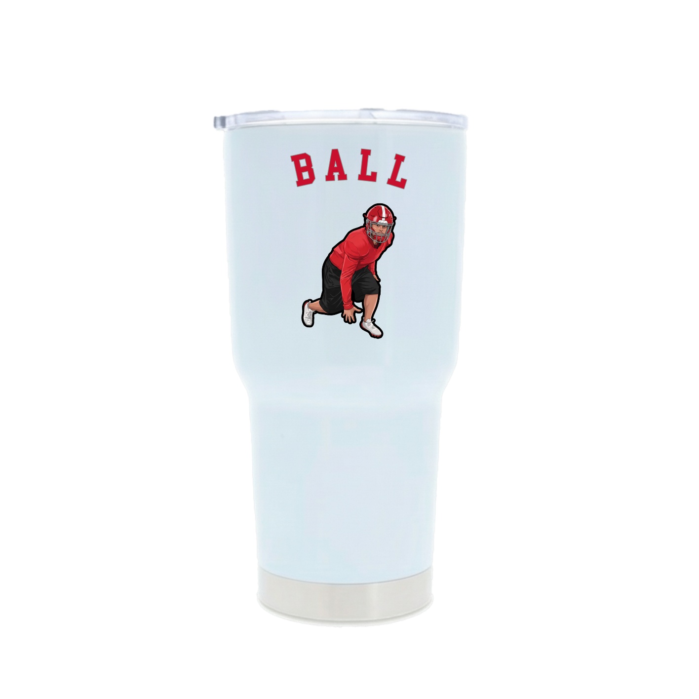 30oz Stainless Steel Tumbler — Shirsey Arch in White