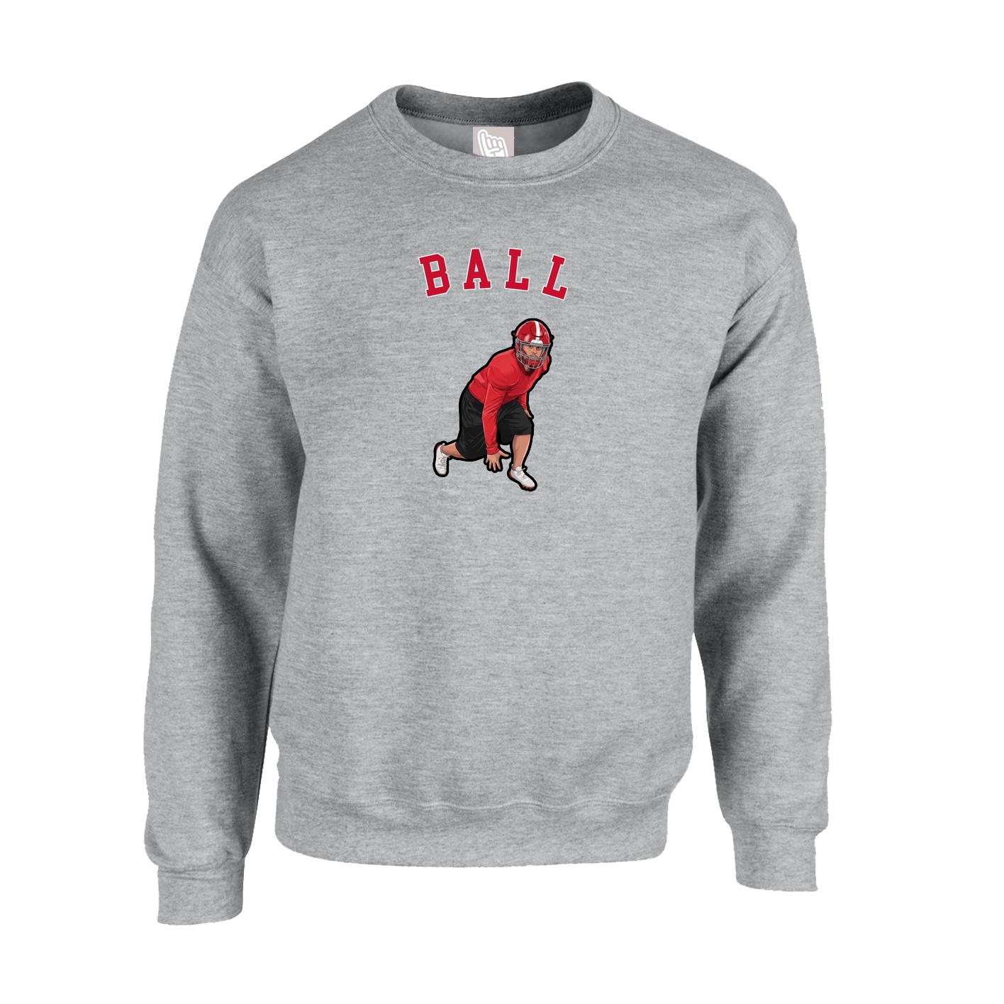 Fleece Crew — Shirsey Arch in Grey