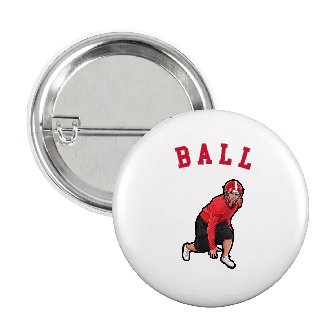 Game Day Button — Shirsey Arch in White