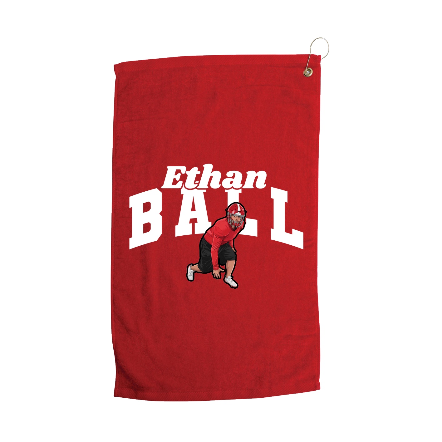 Golf Towel — Signature Arch in Red