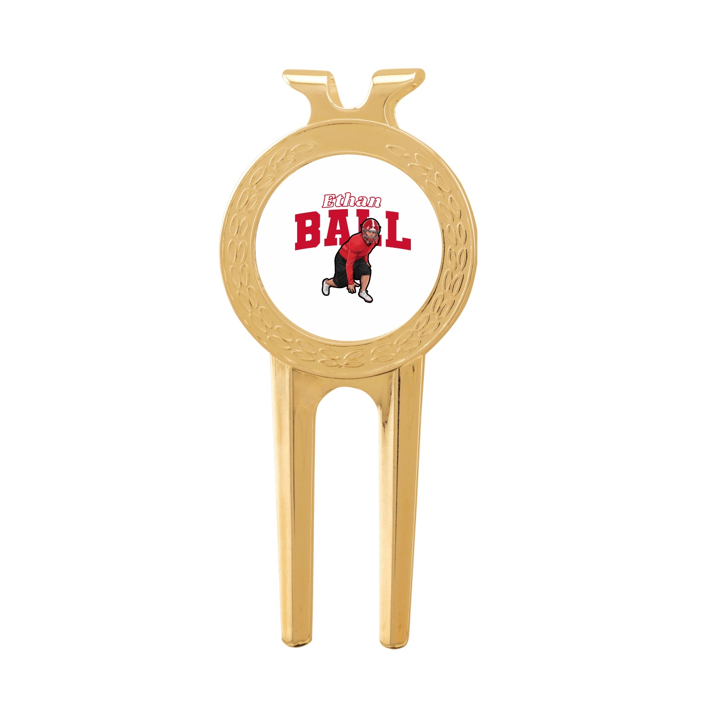 Divot Tool with Ball Marker — Name Arch in Classic
