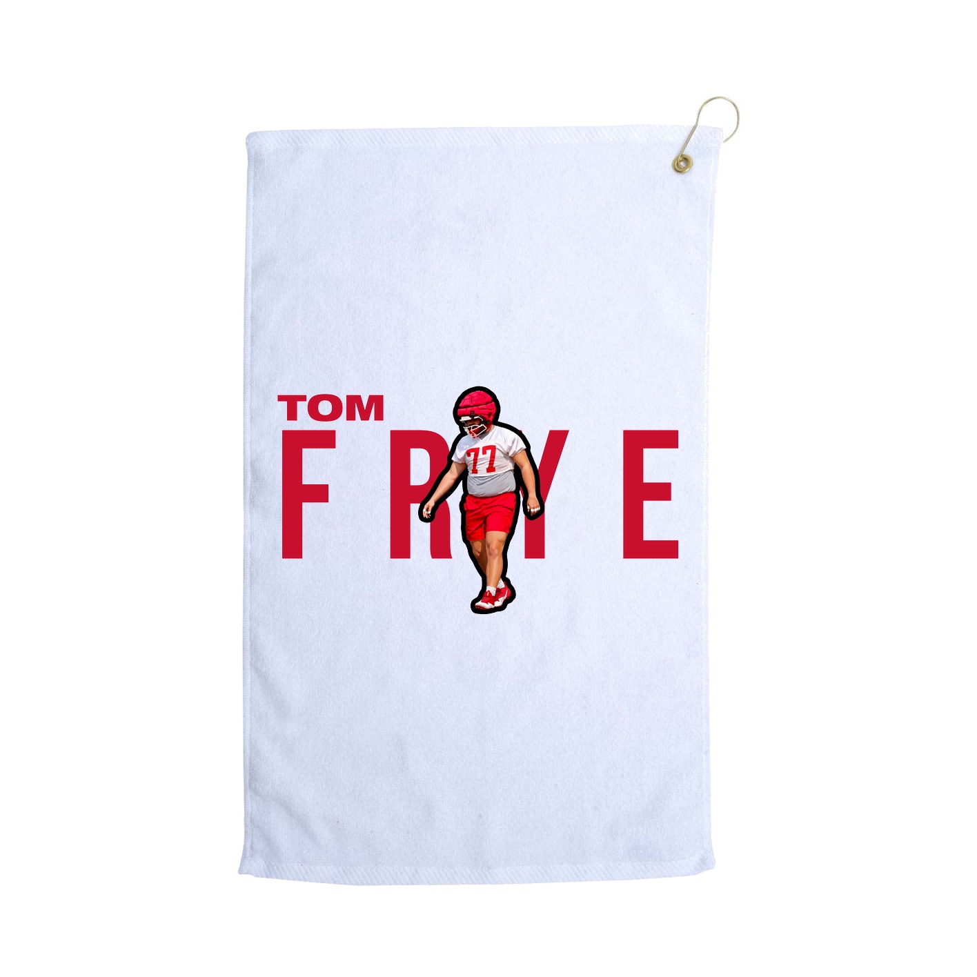 Golf Towel — Player Name in White