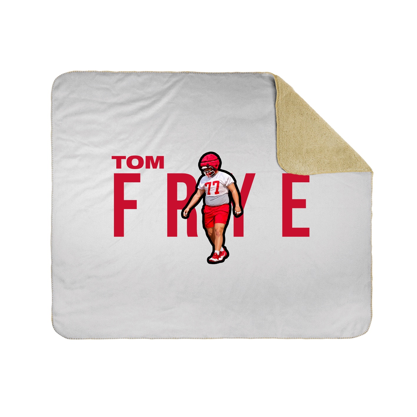 Throw Blanket — Player Name in White