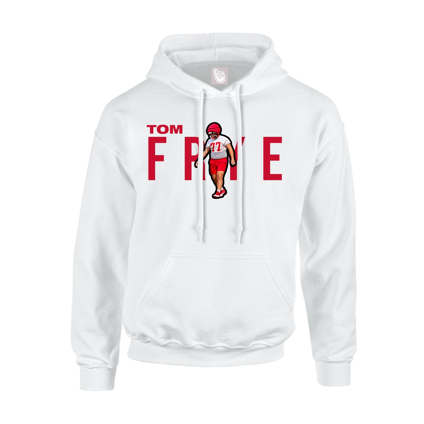 Youth Hoodie — Player Name in White