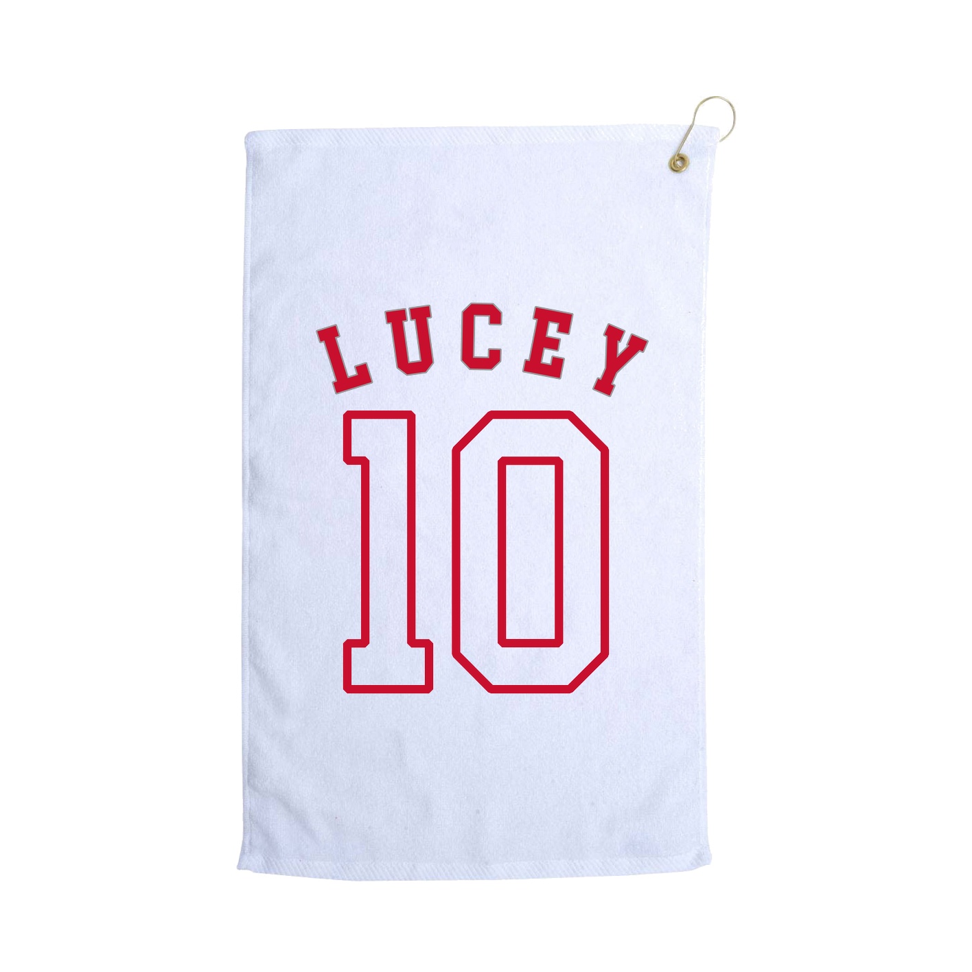 Golf Towel — Shirsey Arch in White