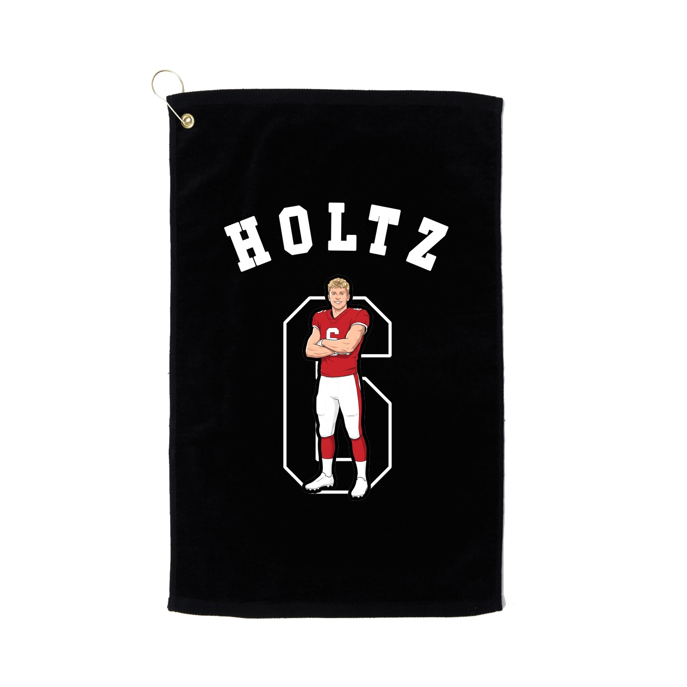Golf Towel — Shirsey Arch in Black