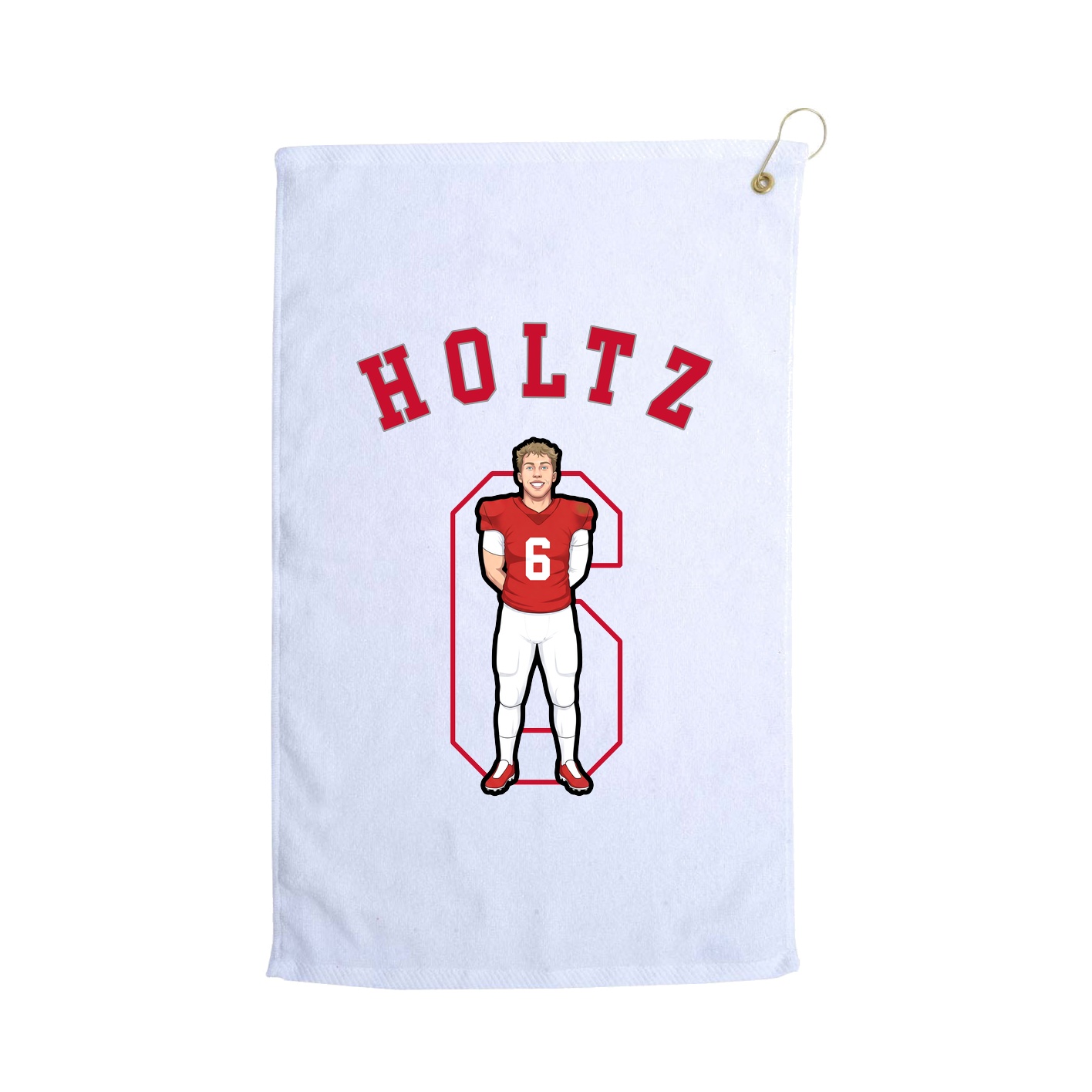Golf Towel — Shirsey Arch in White