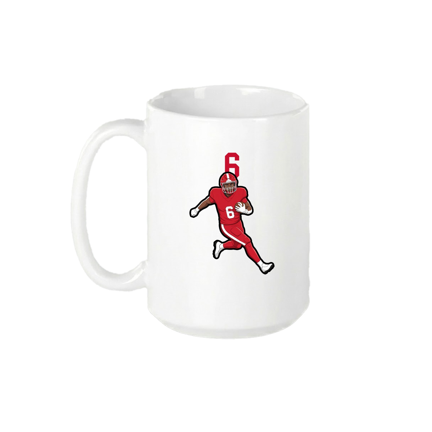 15oz Coffee Mug — Number Top in White