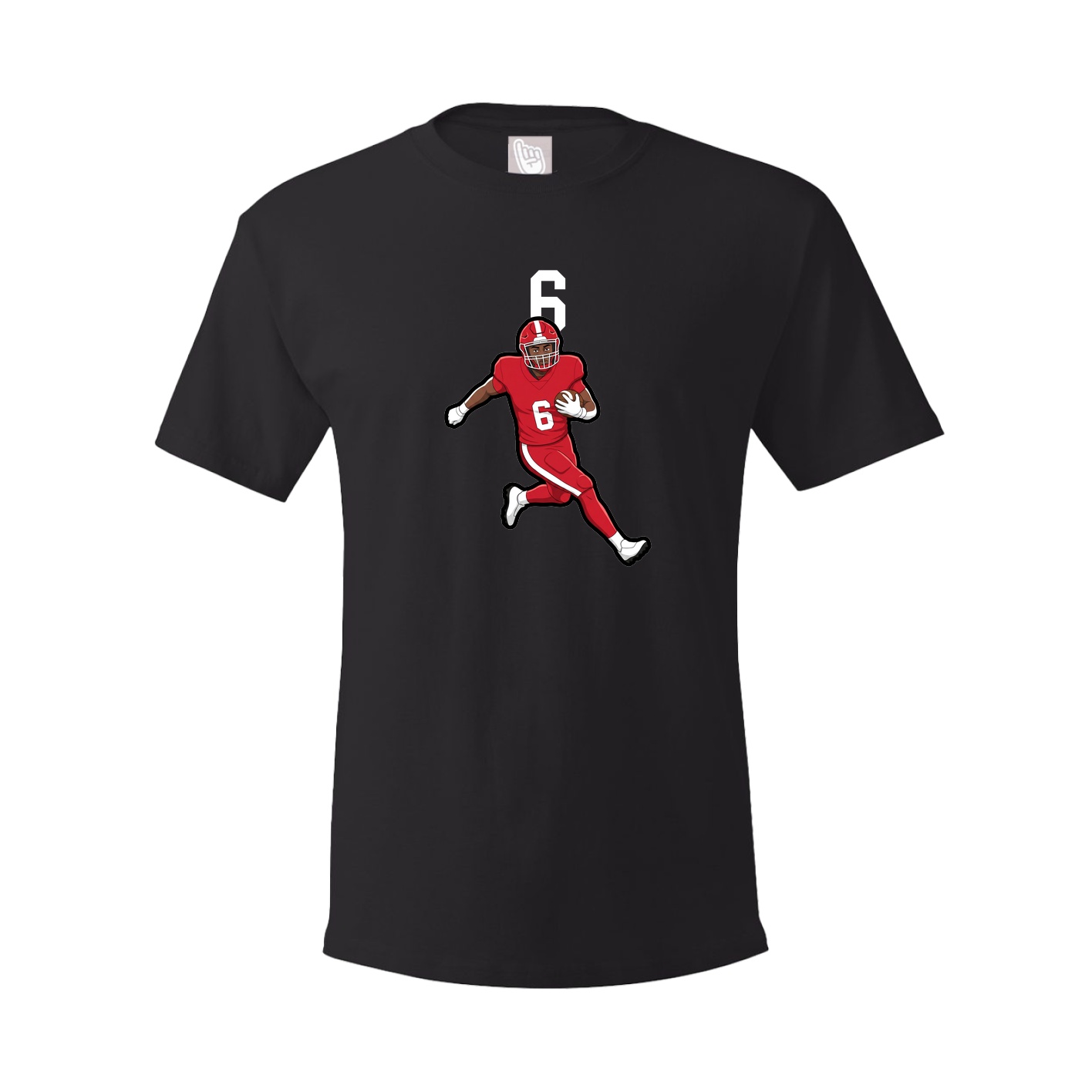 Youth Tee — Number Top in Black