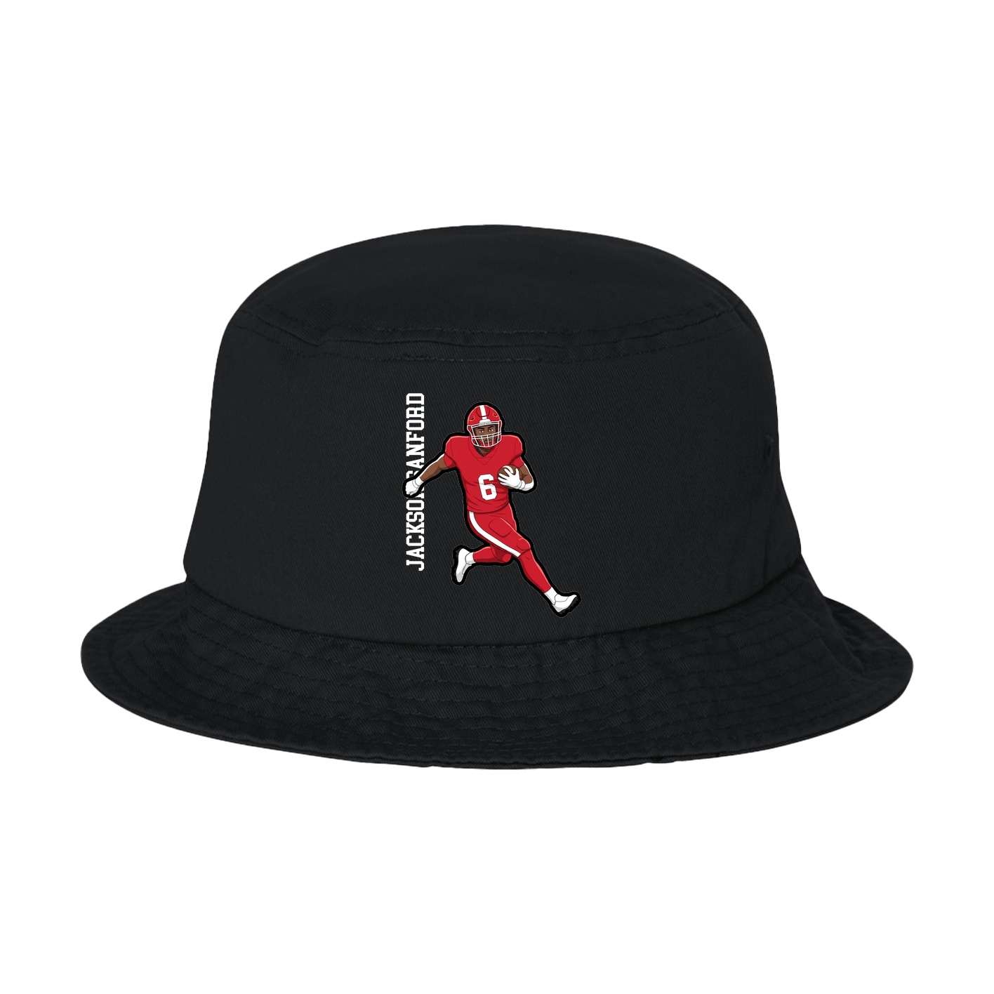 Bucket Cap — Name Vertical in Black