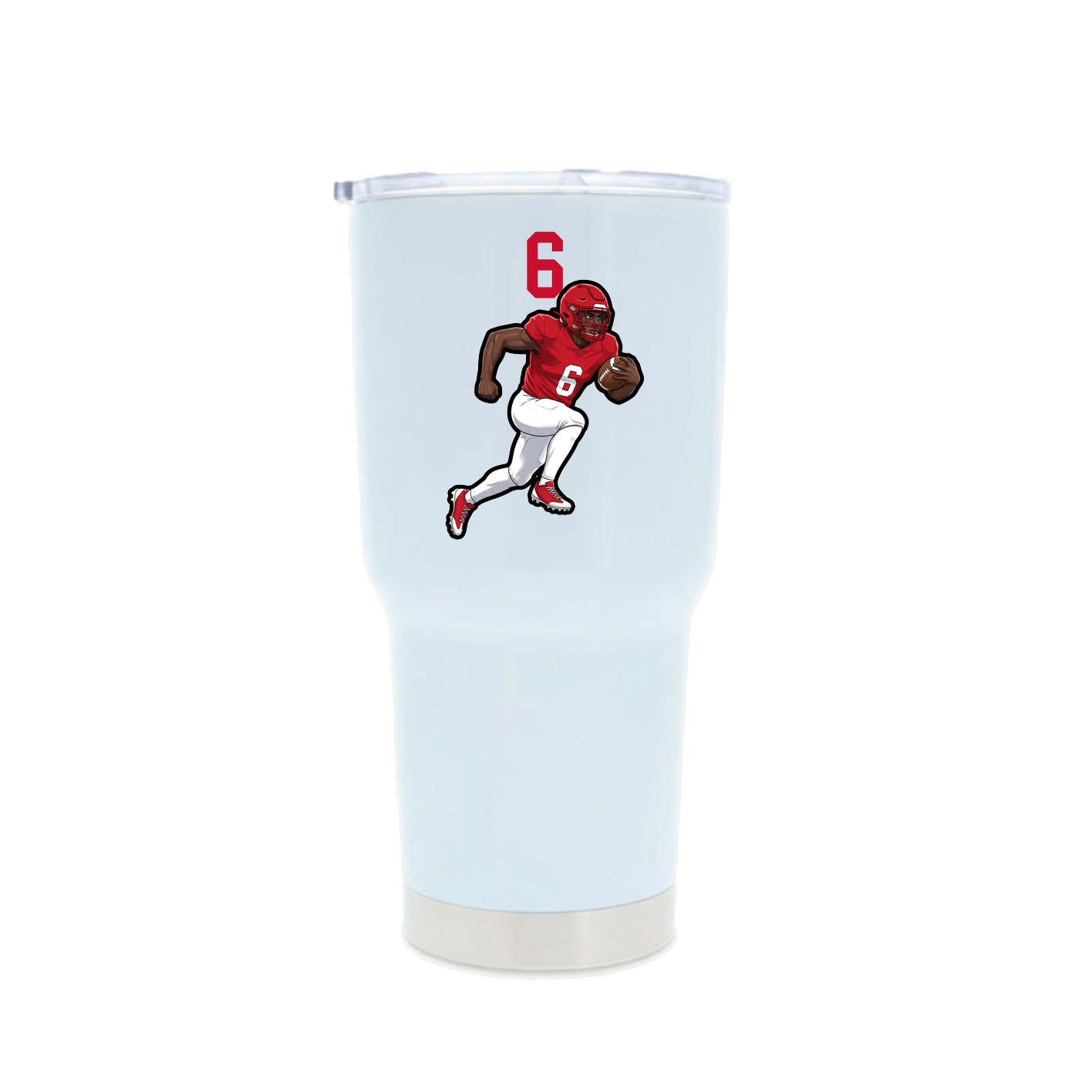 30oz Stainless Steel Tumbler — Number Top in White