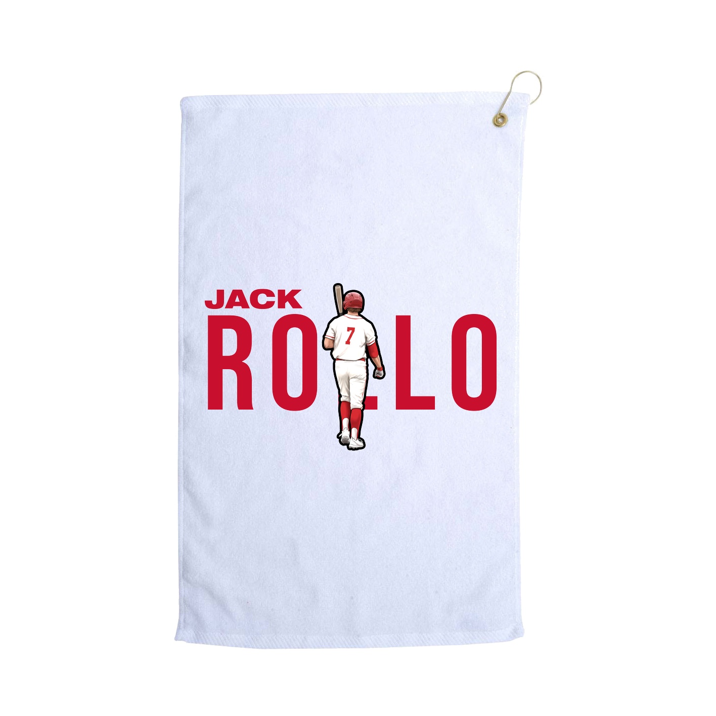 Golf Towel — Player Name in White