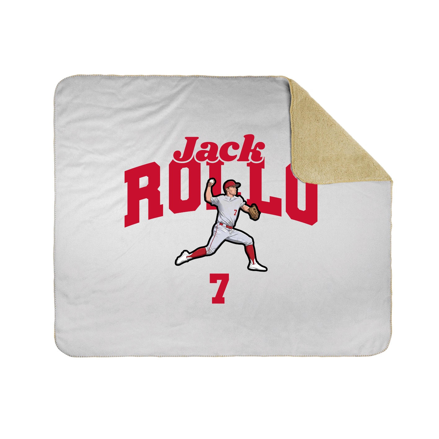Throw Blanket — Signature Arch in White
