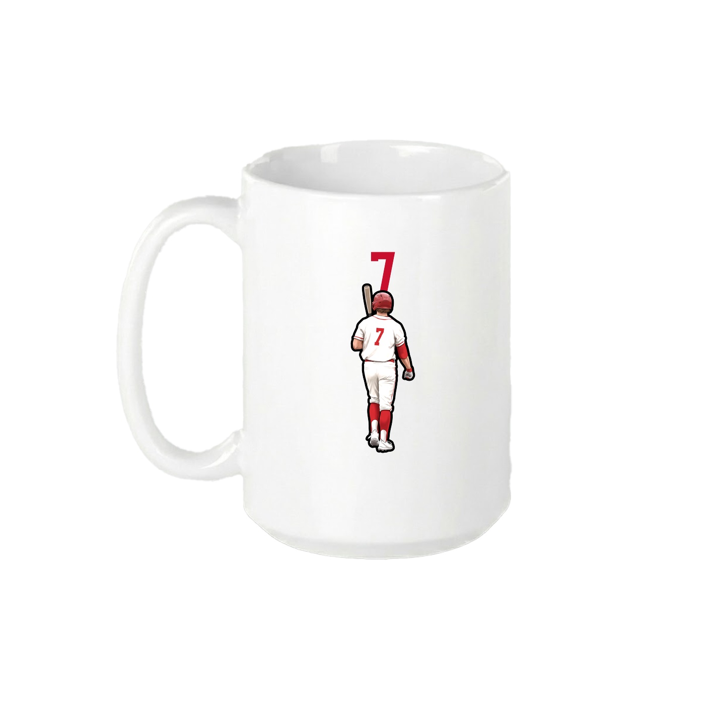 15oz Coffee Mug — Number Top in White